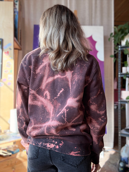 Glazing Sucks Bleach Dye Crewneck