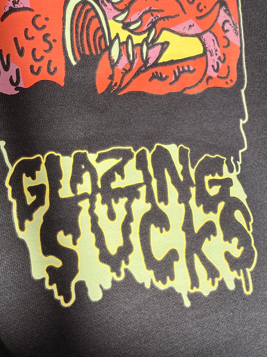 Glazing Sucks Navy Crewneck