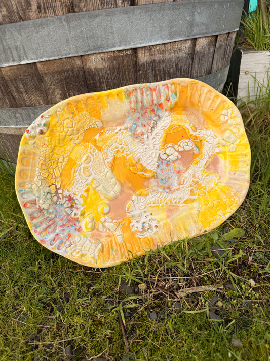 Yellow Serving Platter