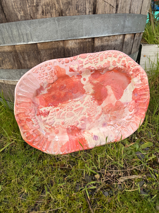 Pink Serving Platter