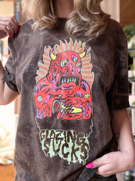 Glazing Sucks Bleach Dye Shirt