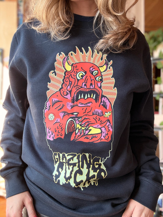 Glazing Sucks Navy Crewneck