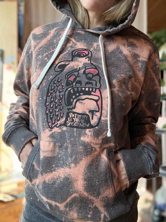 Daddy Bleach Dye Hoodie